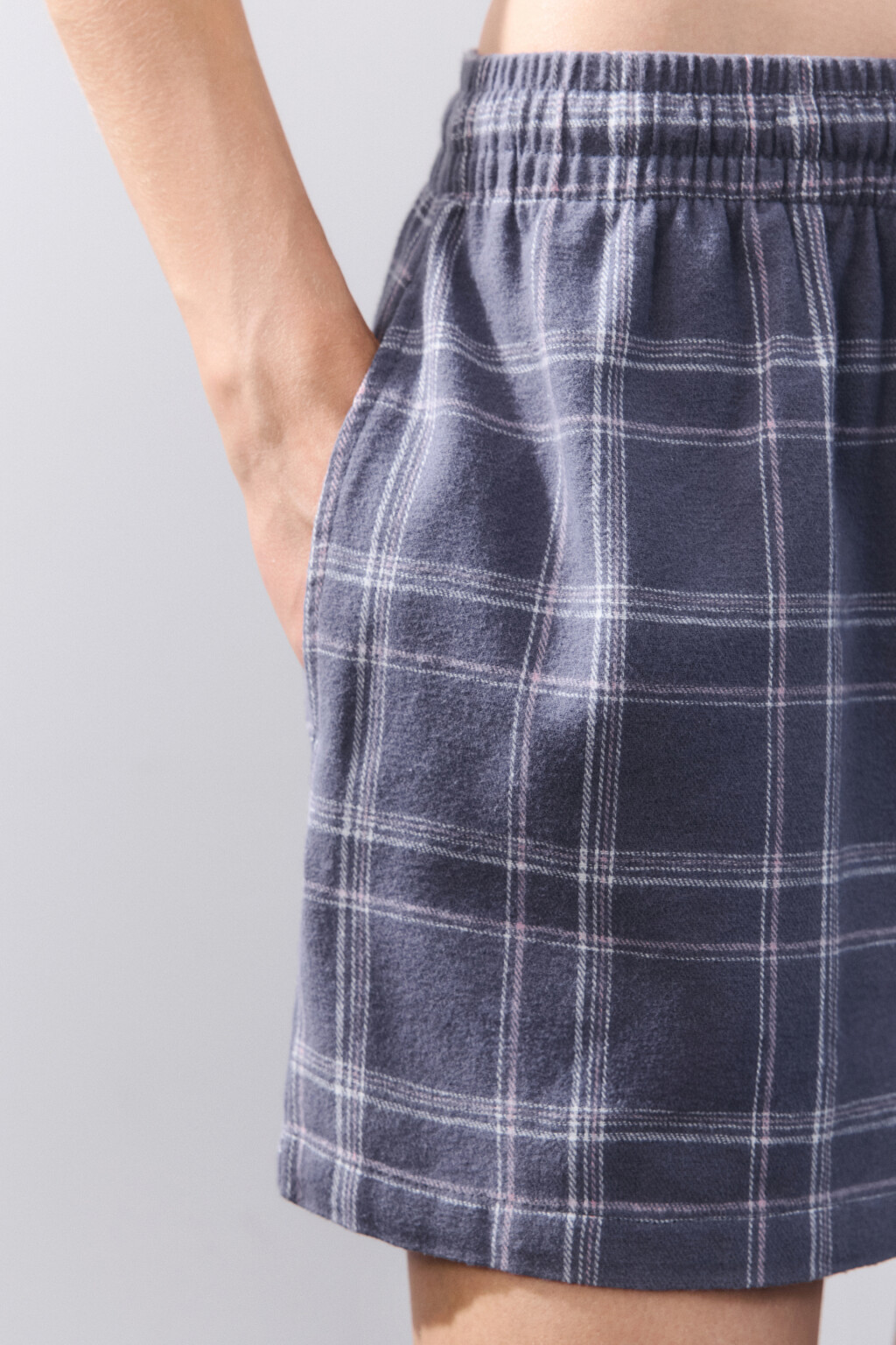 Шорты домашние из хлопка - цвет черный - 7