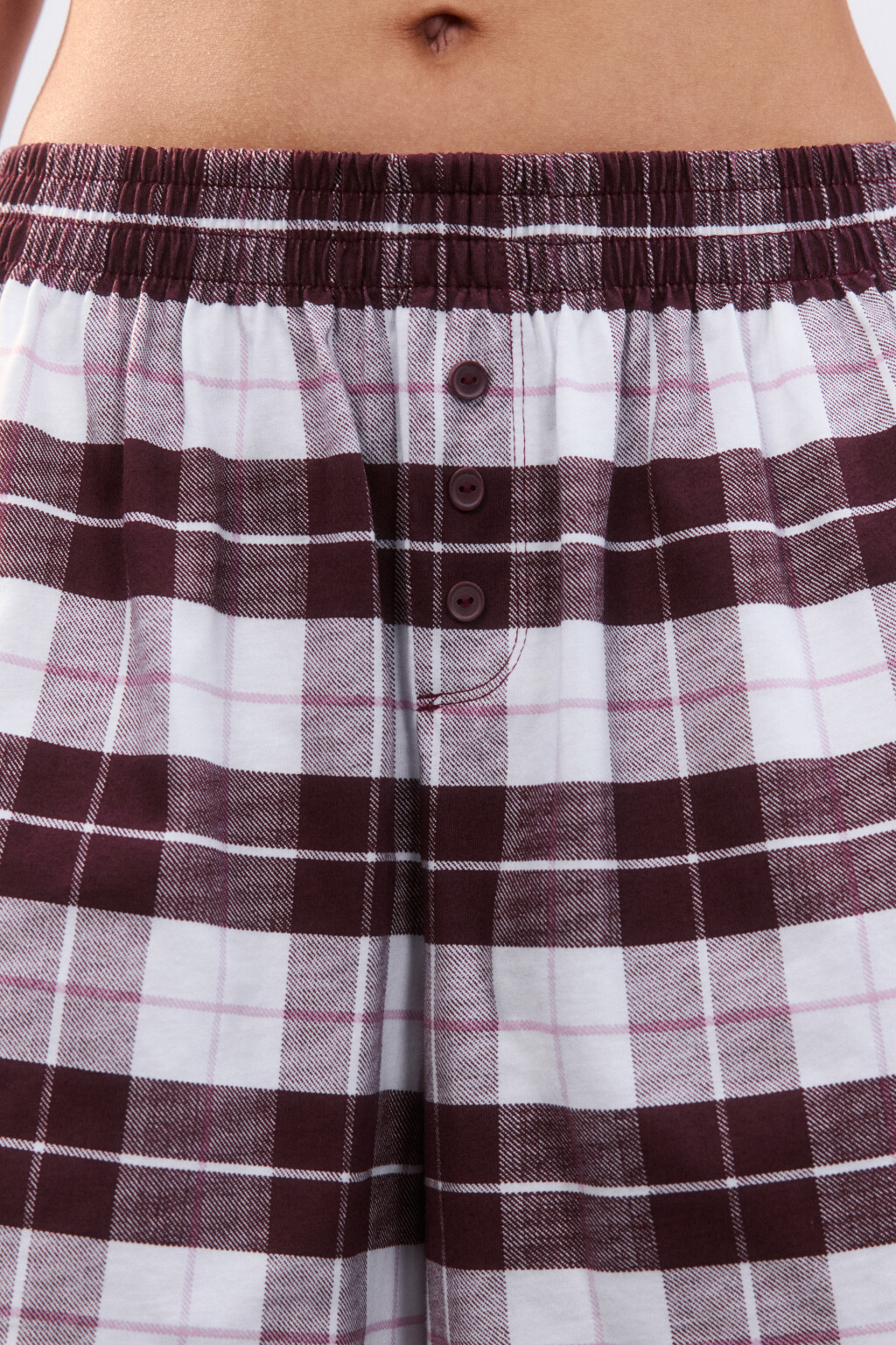 Шорты домашние из хлопкового трикотажа - цвет красный - 5