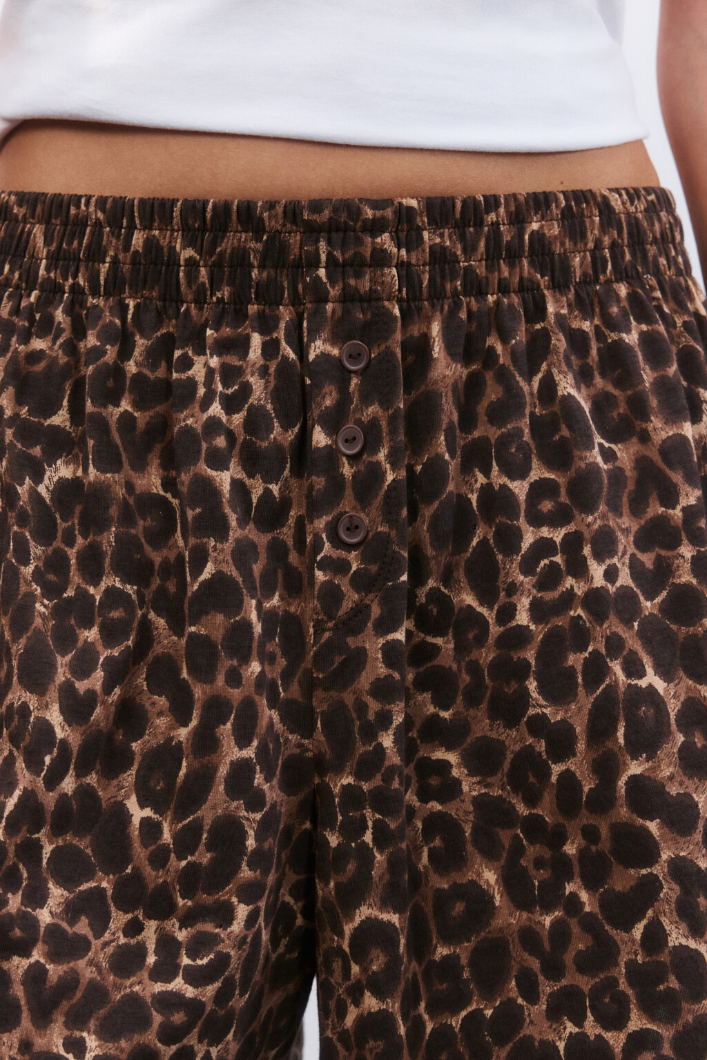 Шорты домашние из хлопкового трикотажа - цвет мультиколор - 5