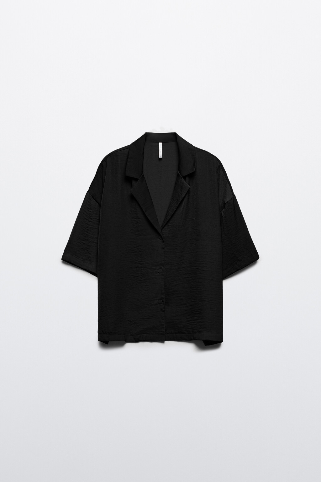 Блузка домашняя атласная - цвет черный - 7