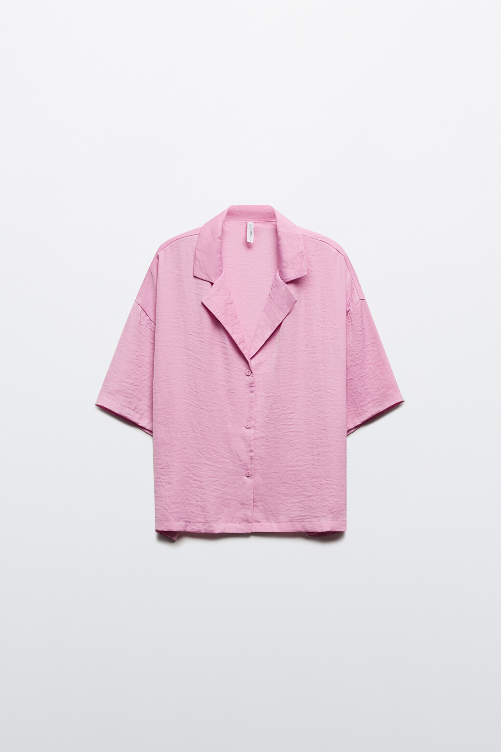 Блузка домашняя атласная - цвет розовый - 8