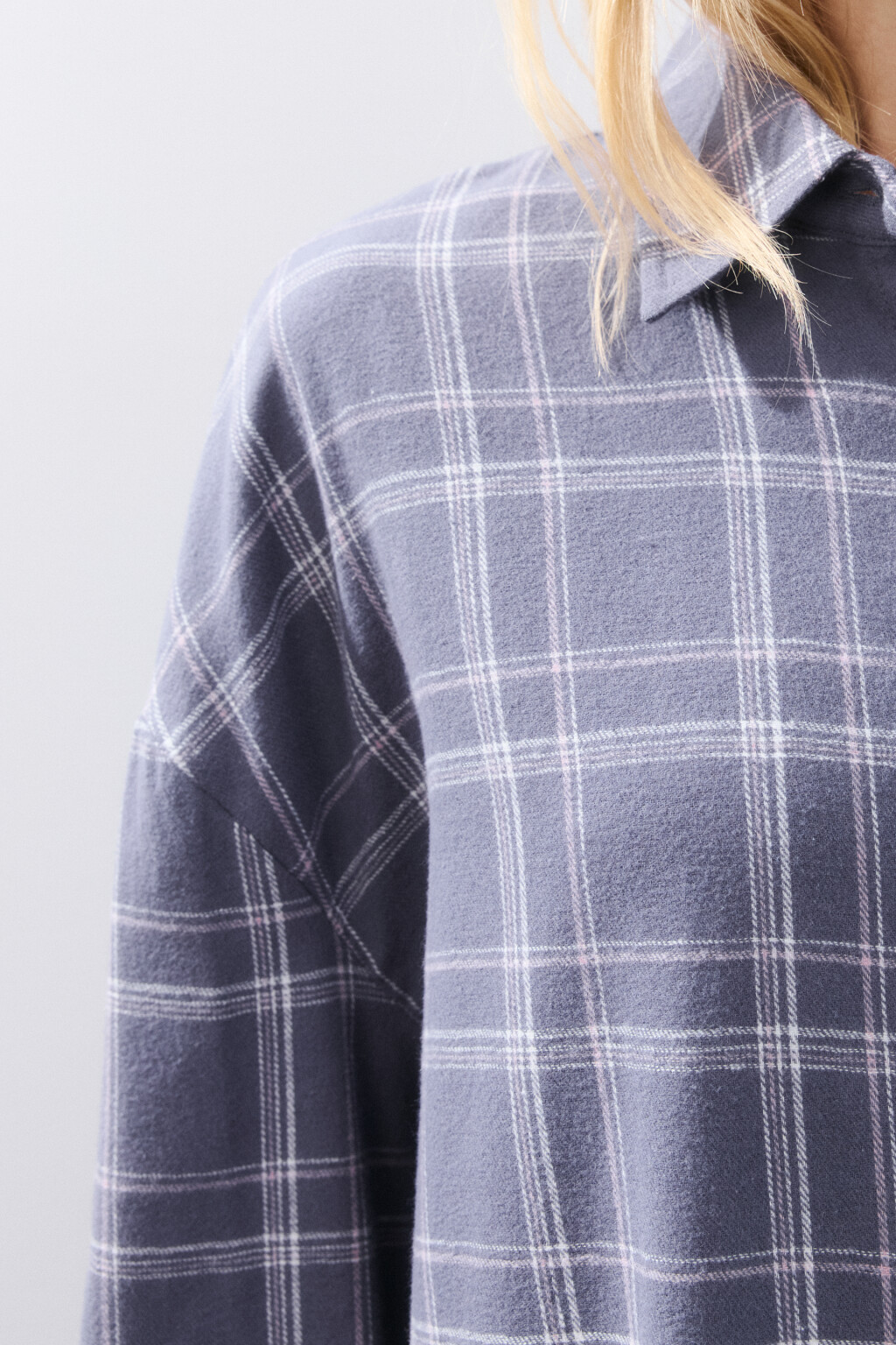 Рубашка домашняя из хлопка - цвет черный - 6