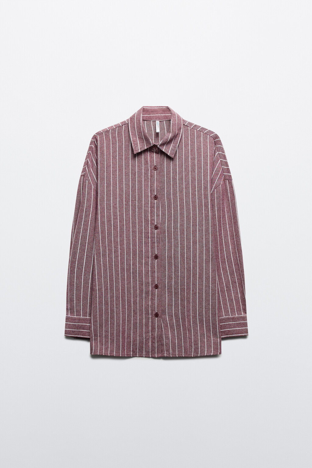 Рубашка домашняя из хлопка - цвет бордовый - 9