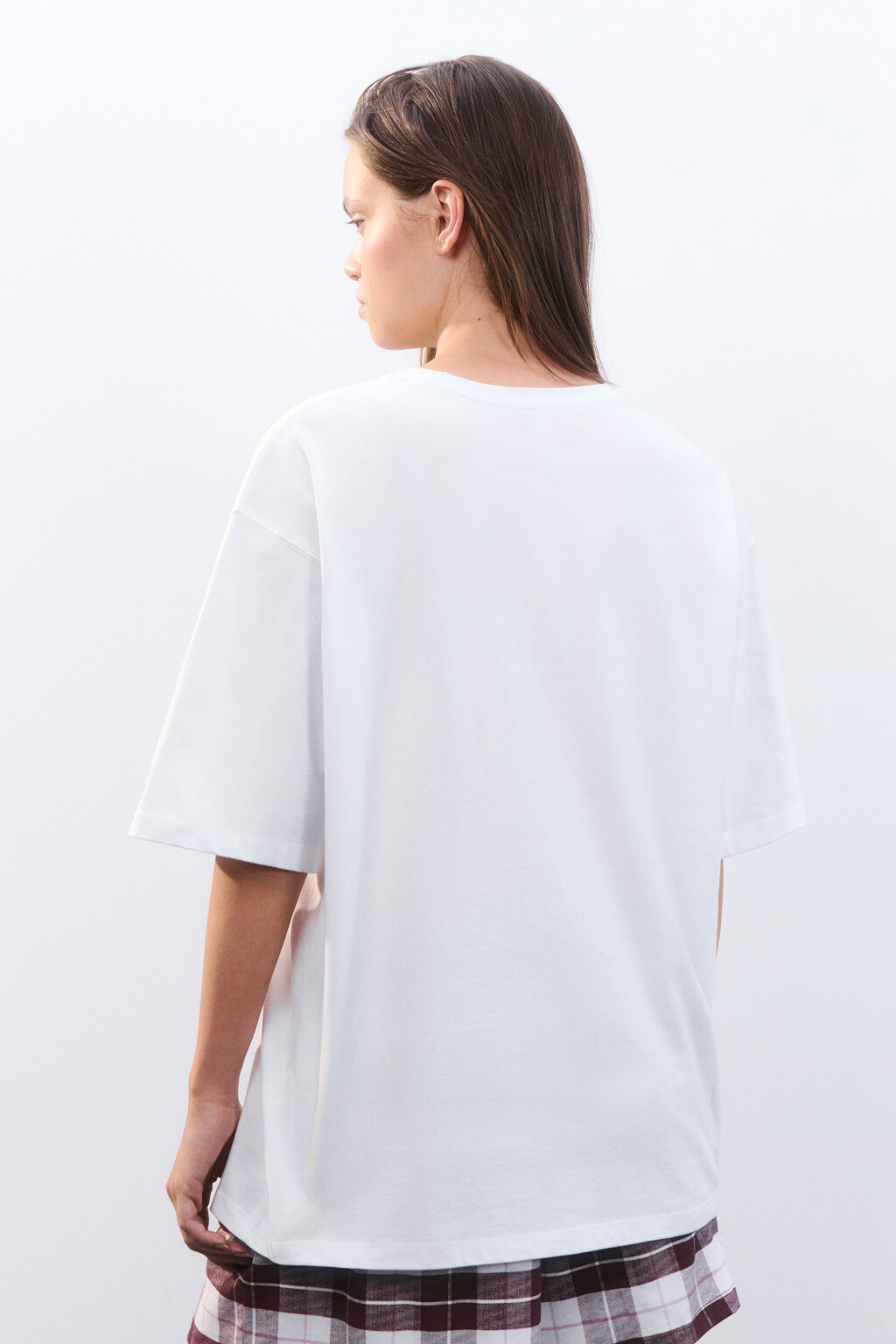 Футболка домашняя с принтом - цвет белый - 3