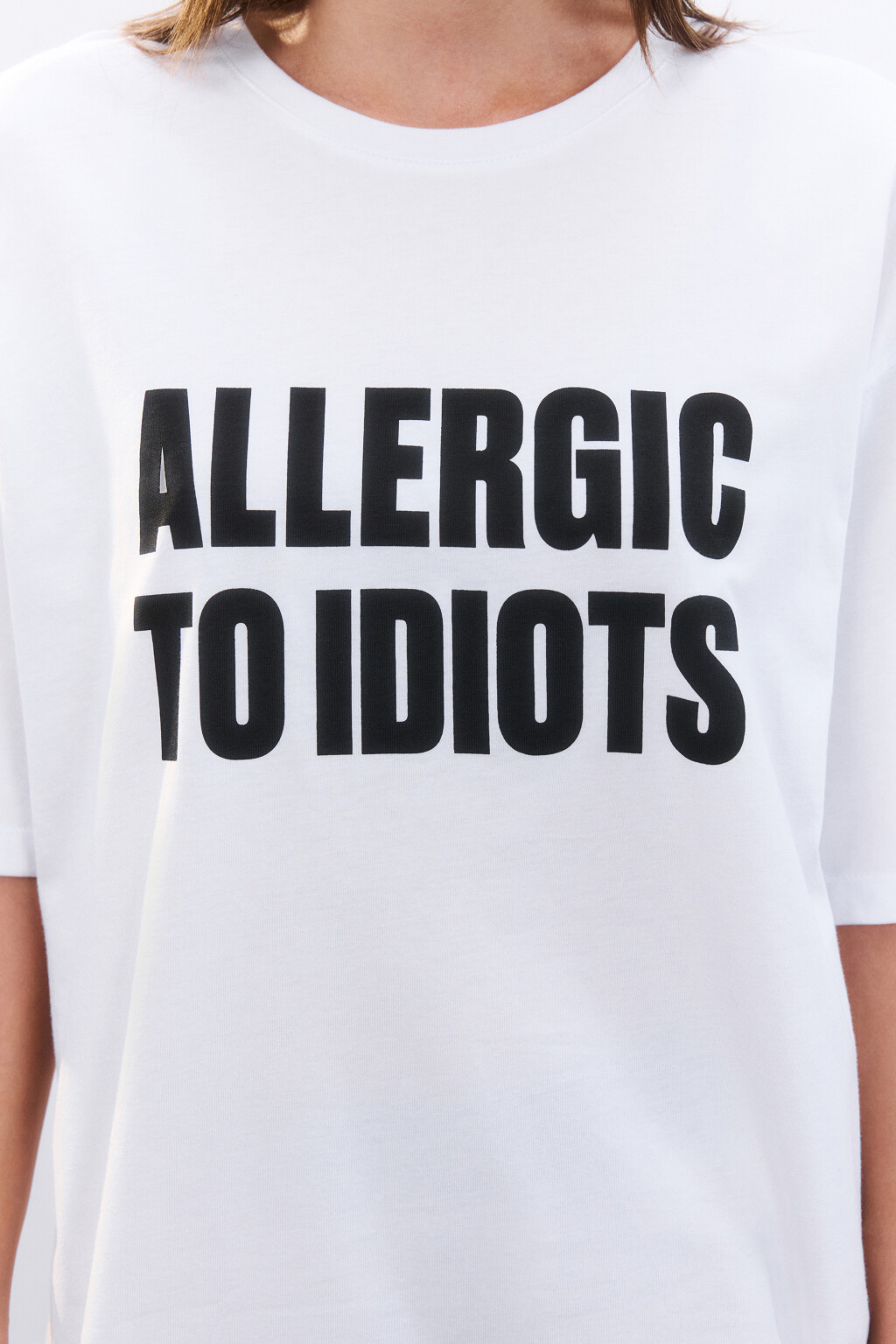 Футболка домашняя с принтом - цвет белый - 5