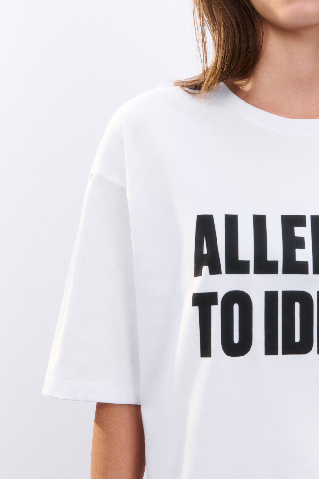 Футболка домашняя с принтом - цвет белый - 6