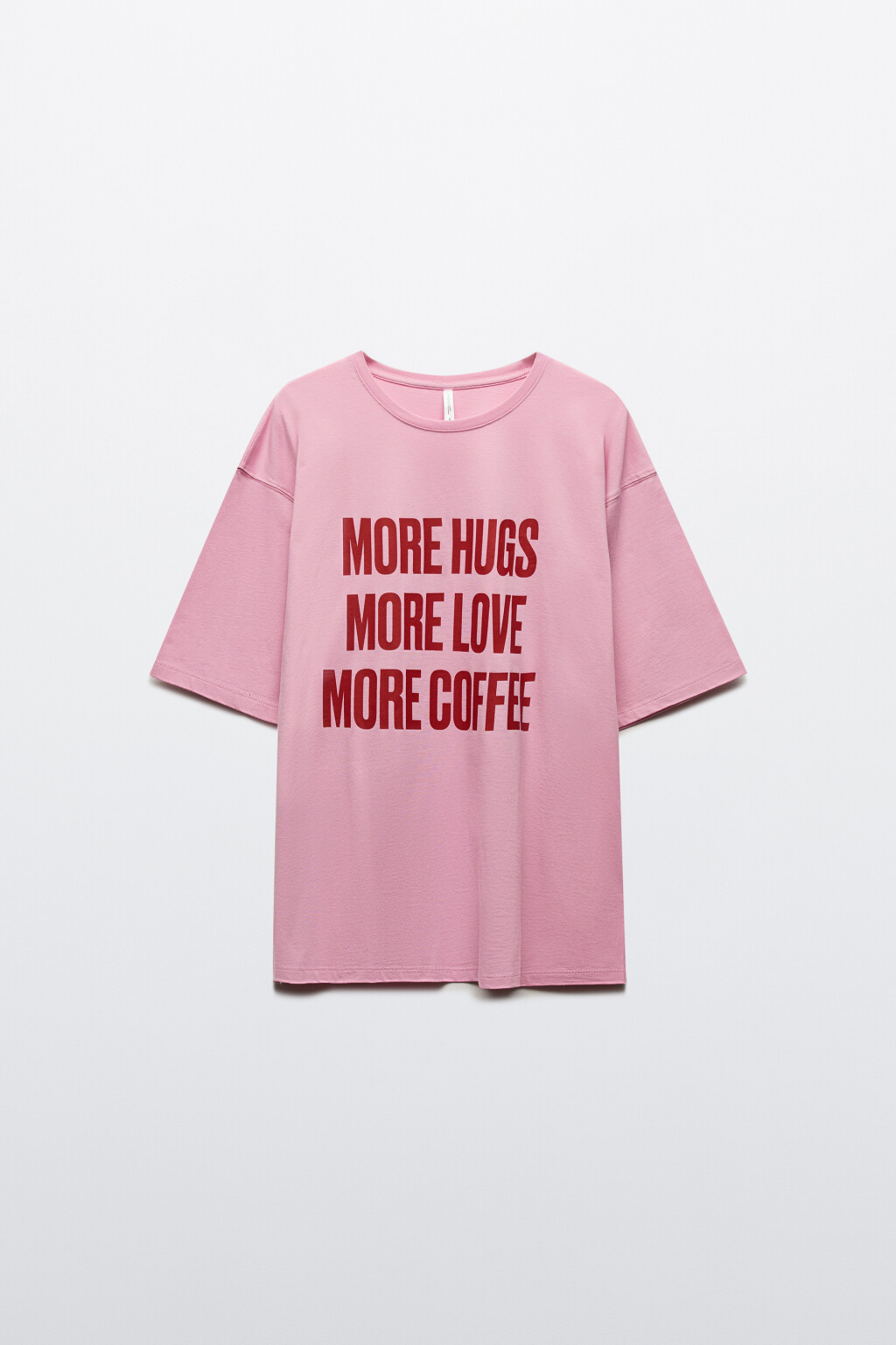 Футболка домашняя с принтом - цвет розовый - 7