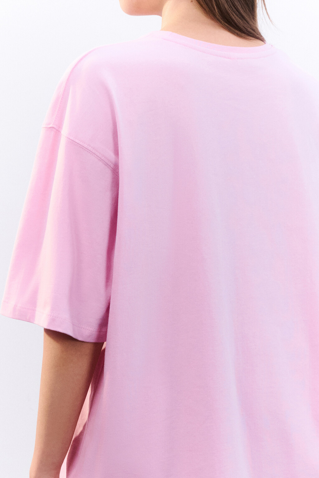 Футболка домашняя с принтом - цвет розовый - 6