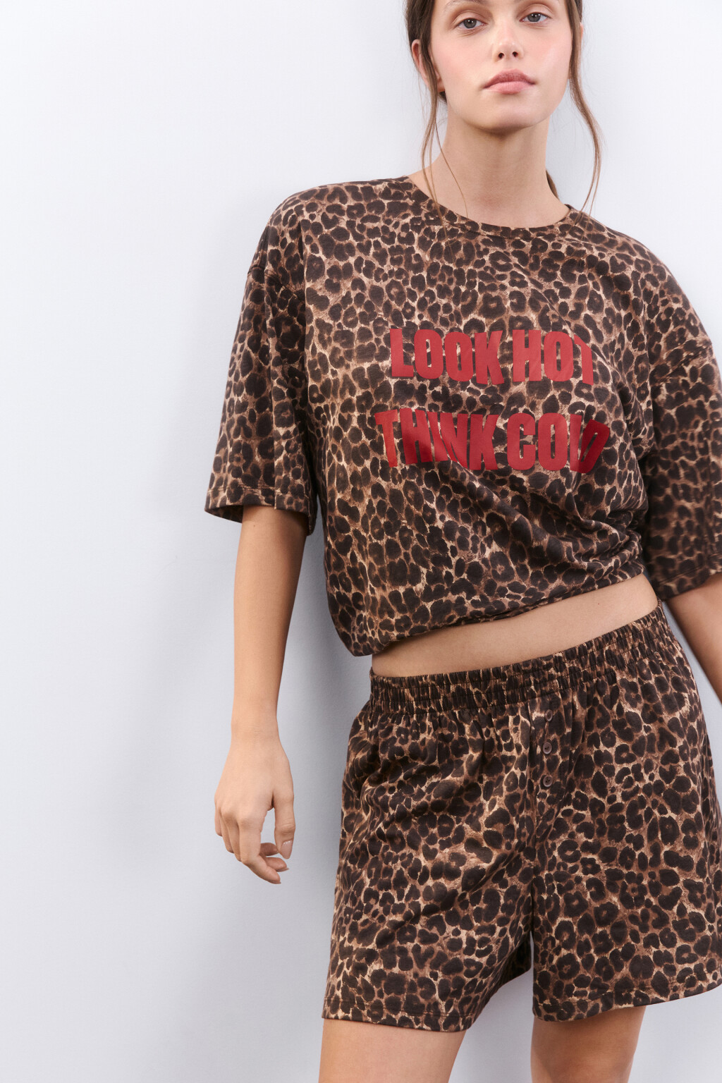 Футболка домашняя с принтом - цвет мультиколор - 1