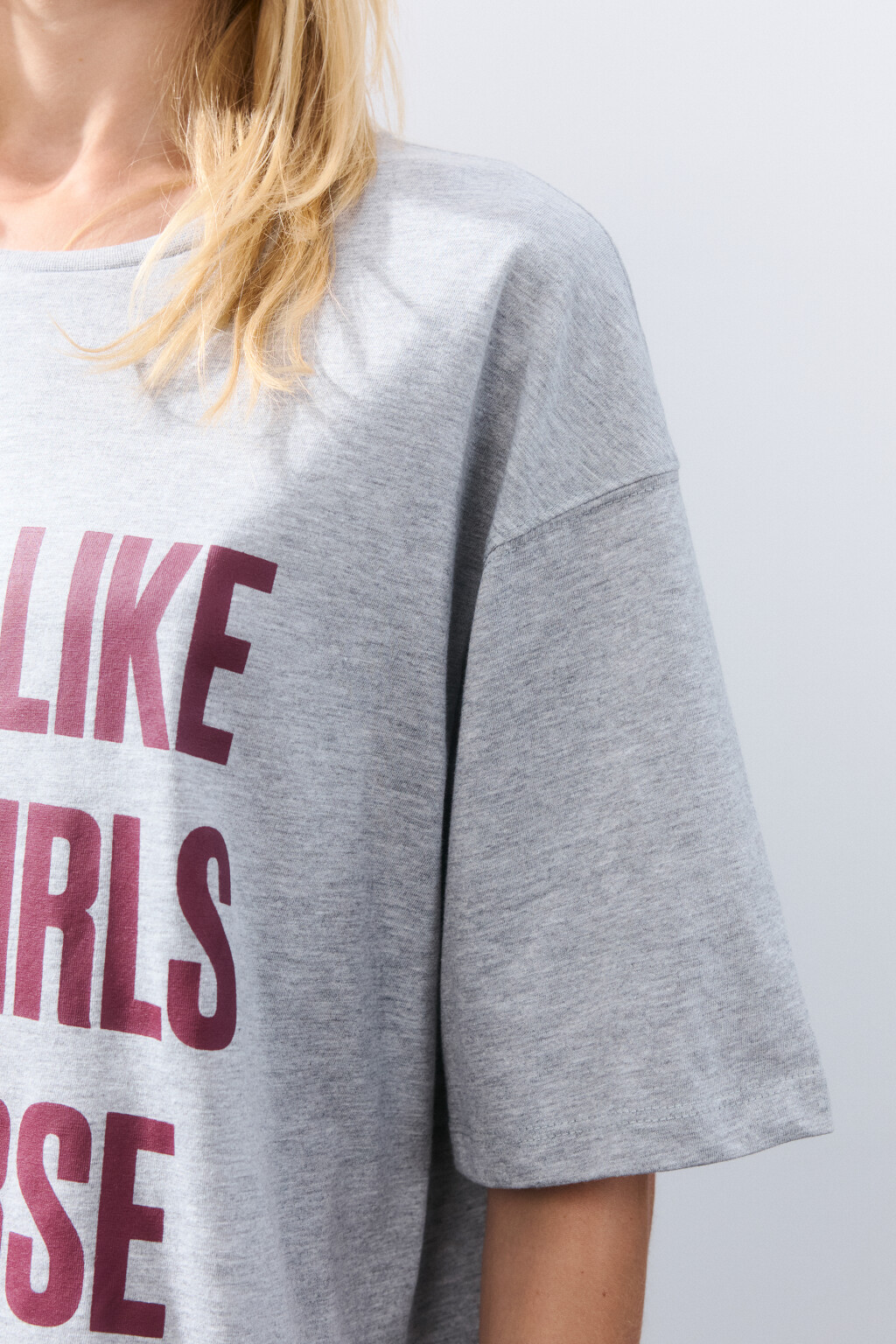 Футболка домашняя с принтом - цвет серый - 6