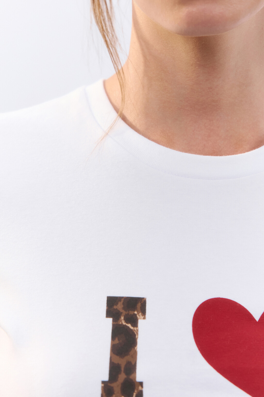 Футболка-топ домашняя с принтом - цвет белый - 6