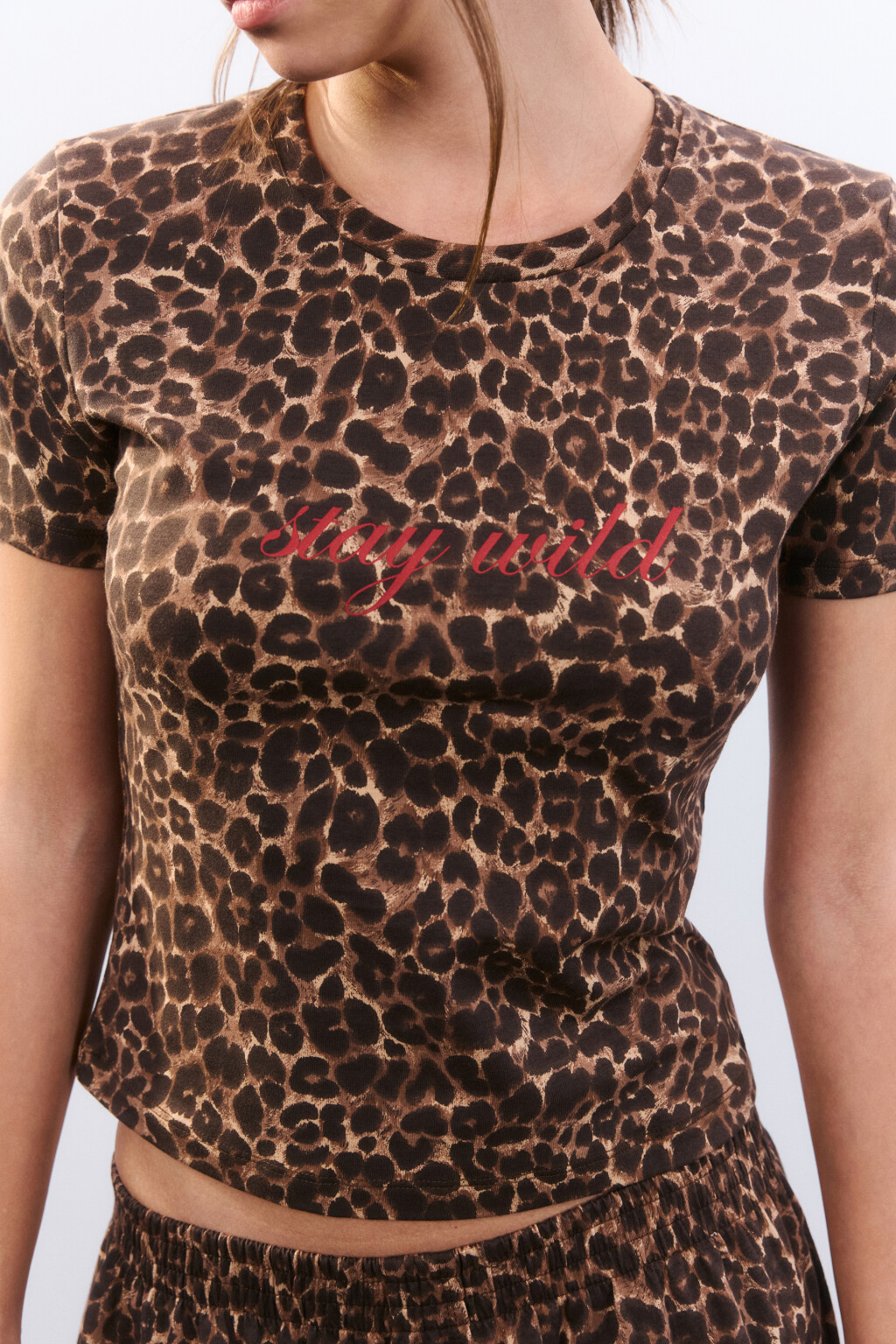 Футболка-топ домашняя с принтом - цвет мультиколор - 6