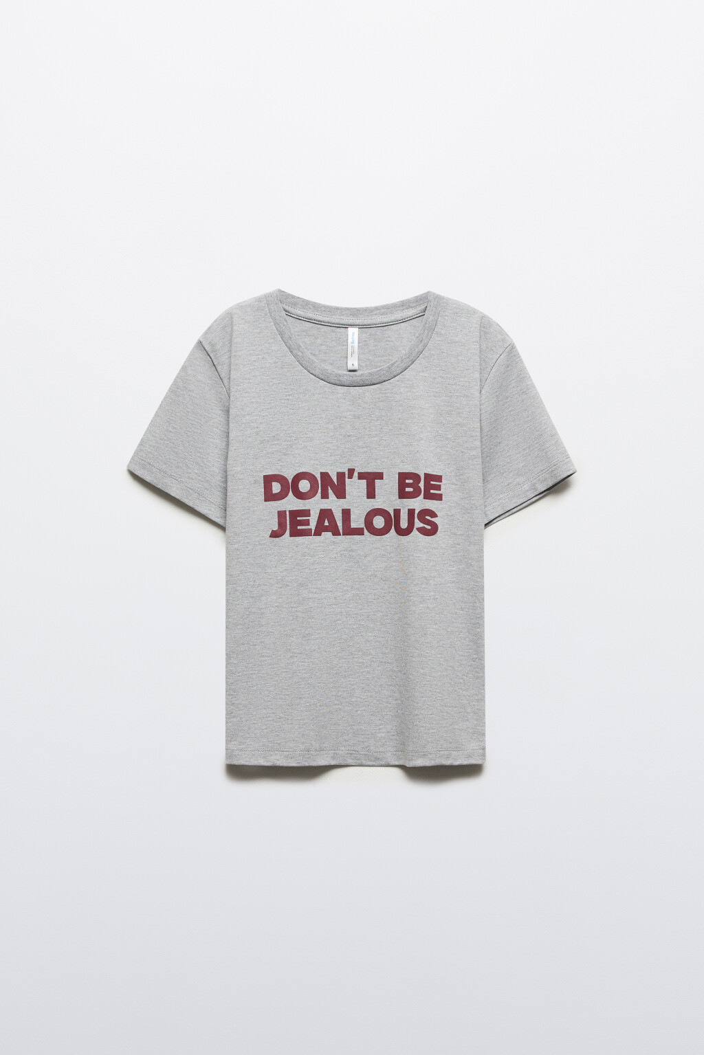 Футболка-топ домашняя с принтом - цвет серый - 7