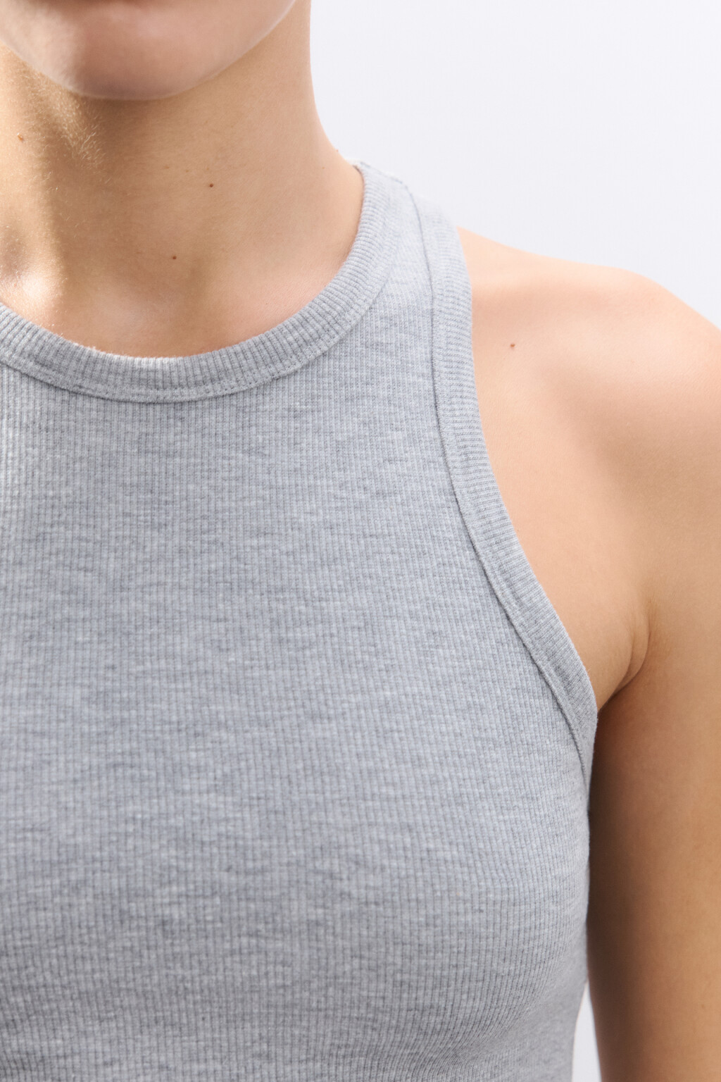 Майка домашняя из трикотажа - цвет серый - 6