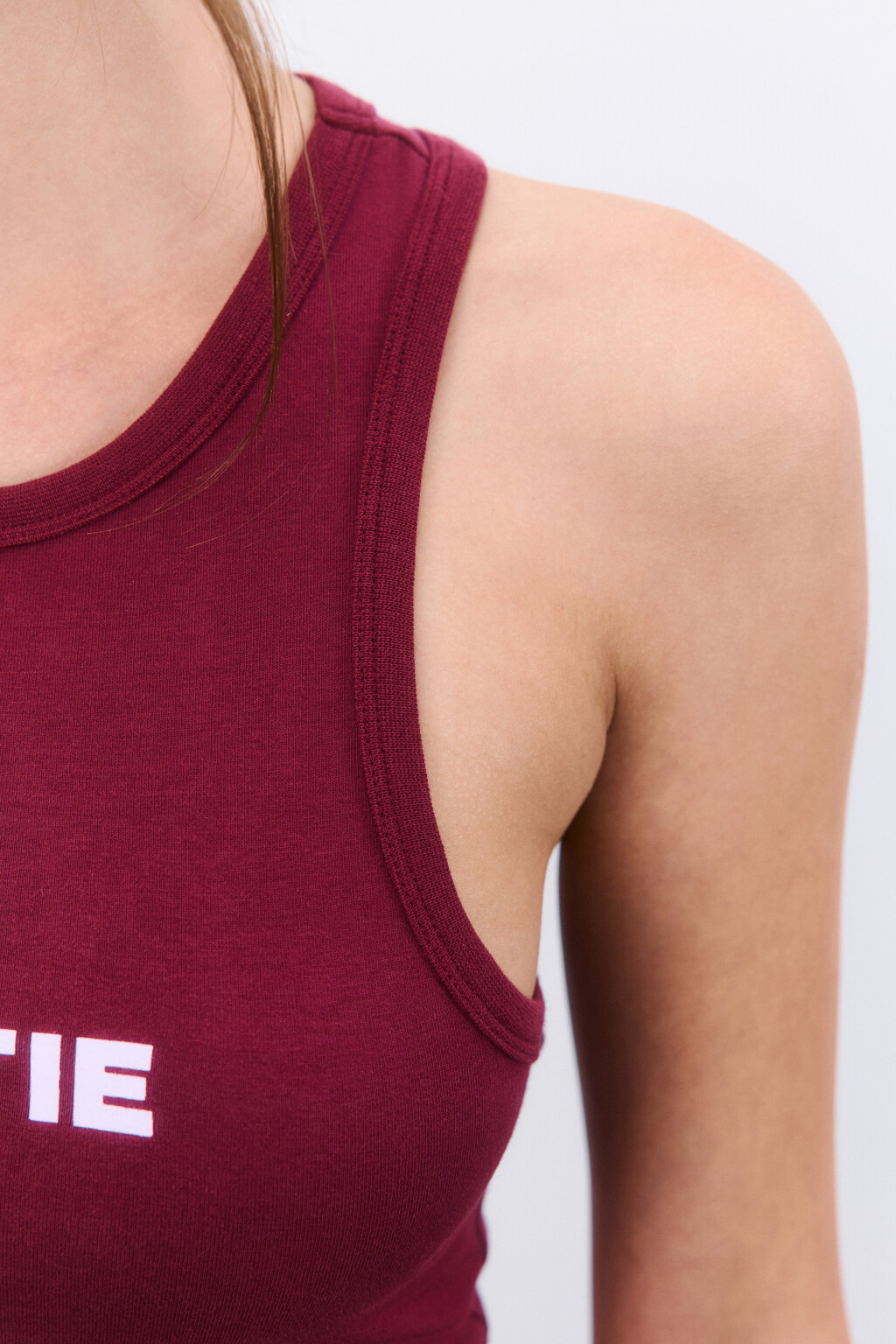 Майка домашняя с принтом - цвет бордовый - 6