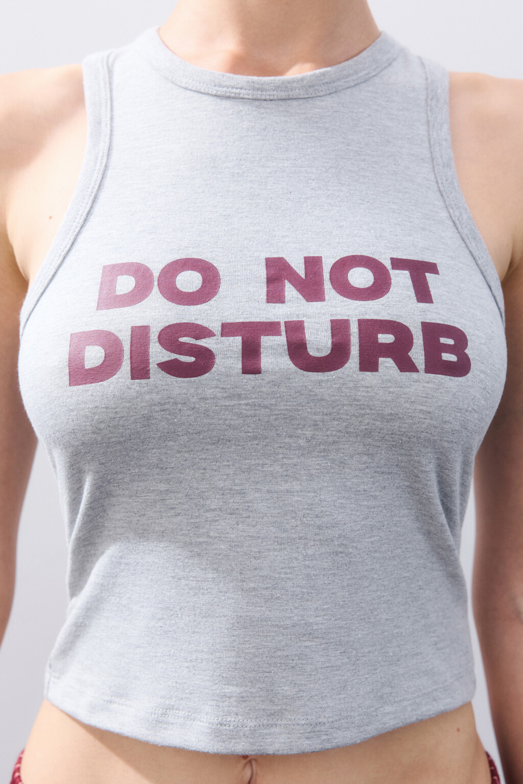 Майка домашняя с принтом - цвет серый - 5