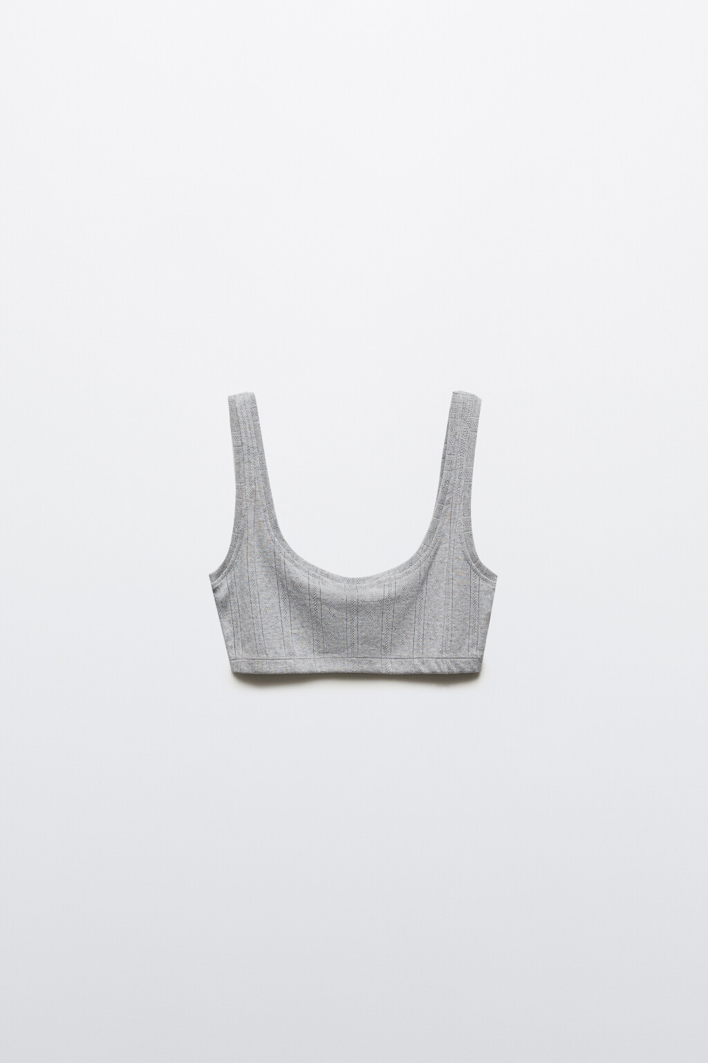 Топ-майка домашний из хлопка - цвет серый - 6