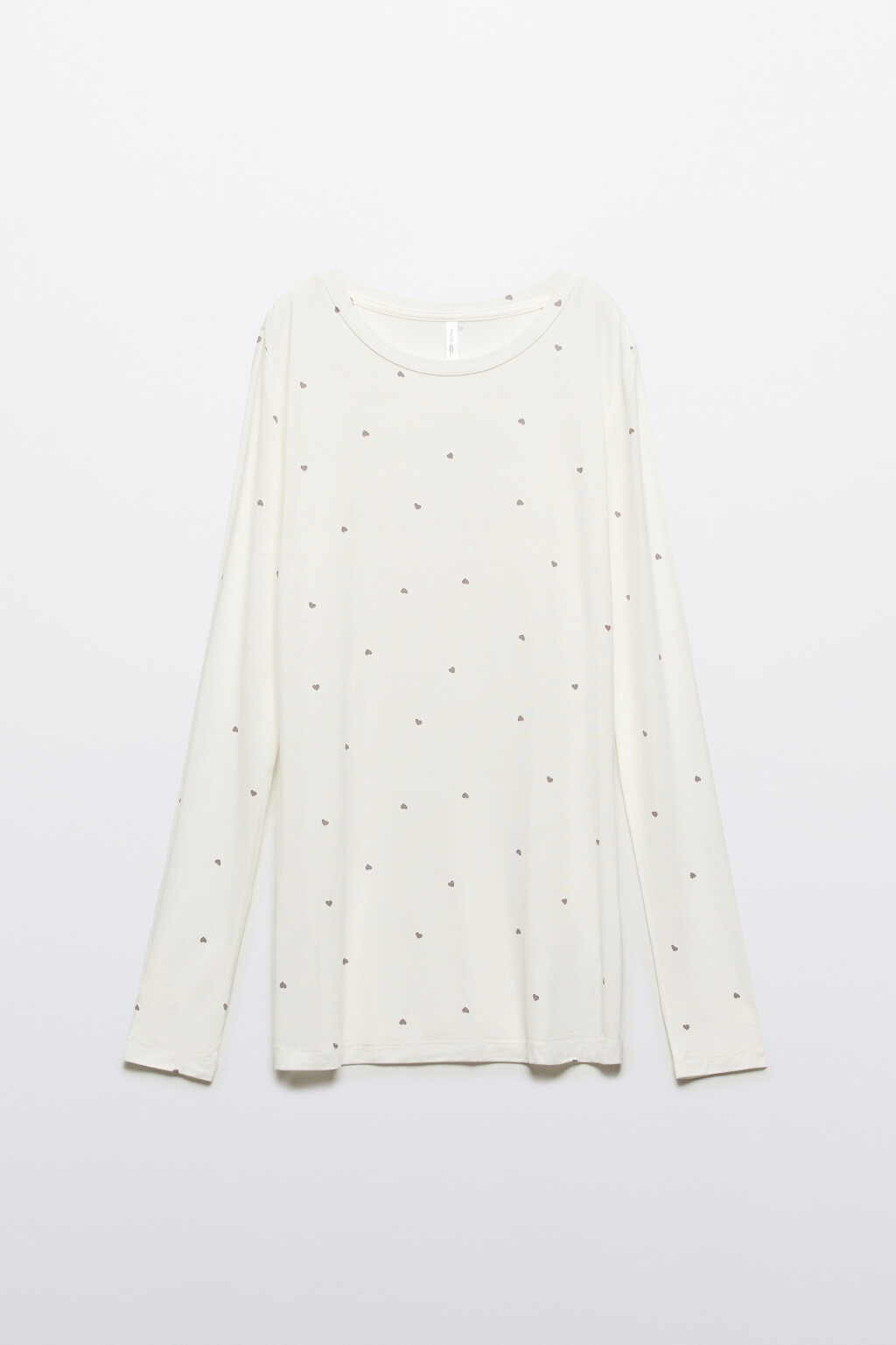 Лонгслив домашний из вискозы - цвет серый - 7