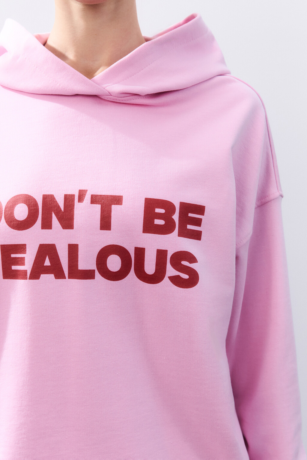 Толстовка домашняя из футера - цвет розовый - 5