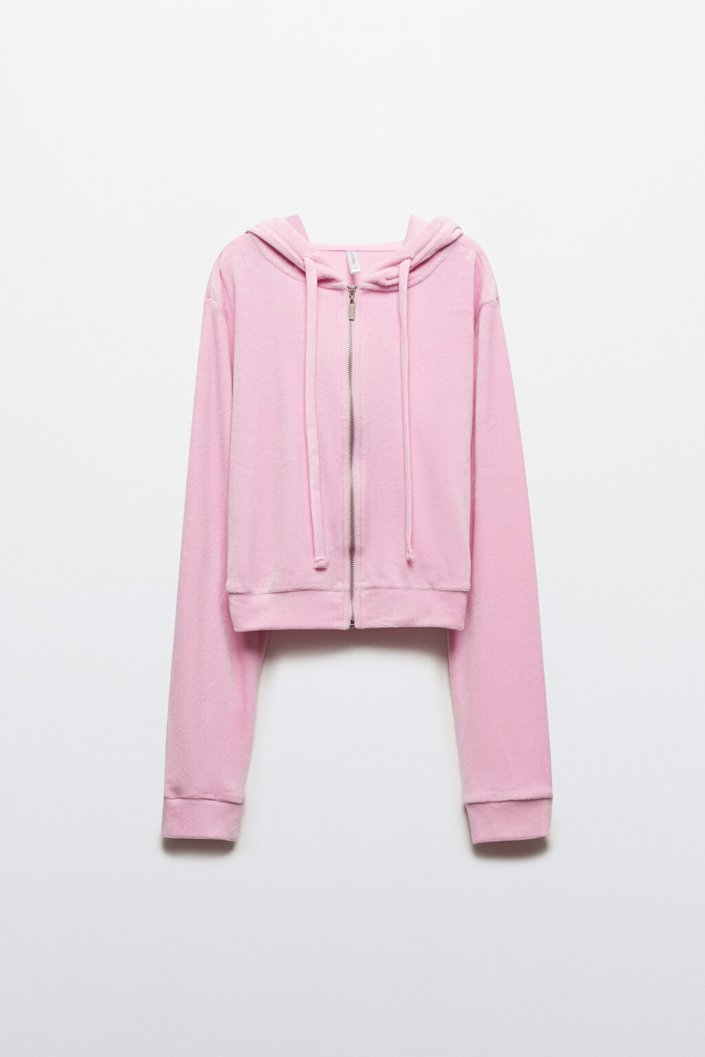 Толстовка домашняя из велюра - цвет розовый - 7