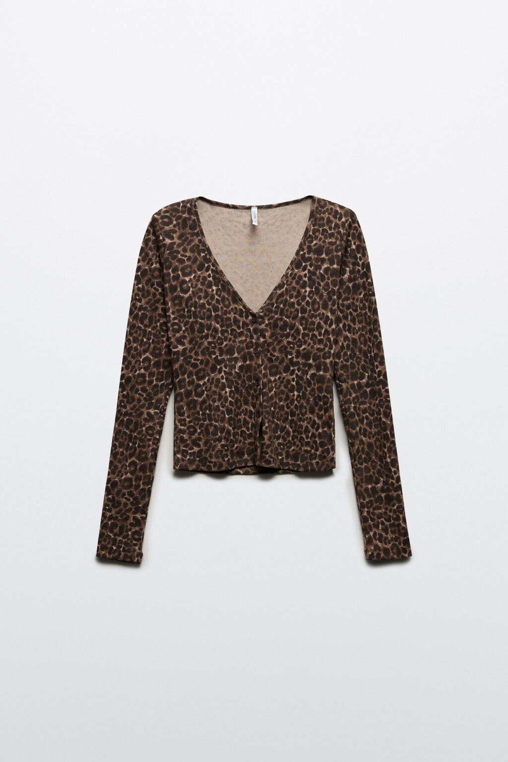 Лонгслив домашний на пуговицах - цвет мультиколор - 7