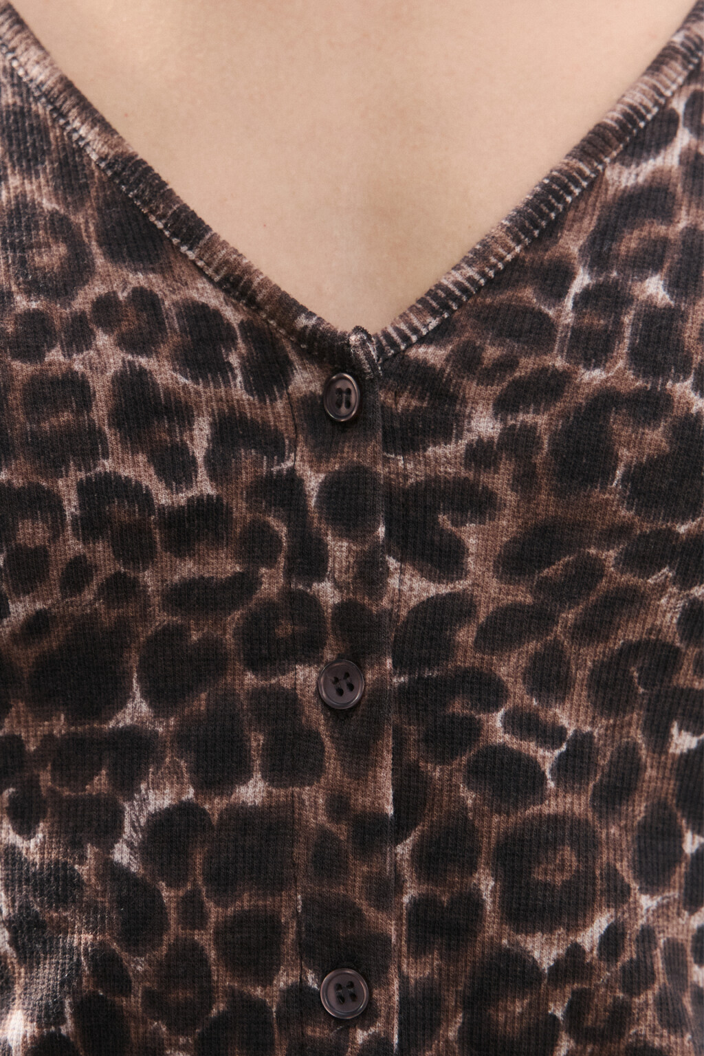 Лонгслив домашний на пуговицах - цвет мультиколор - 6