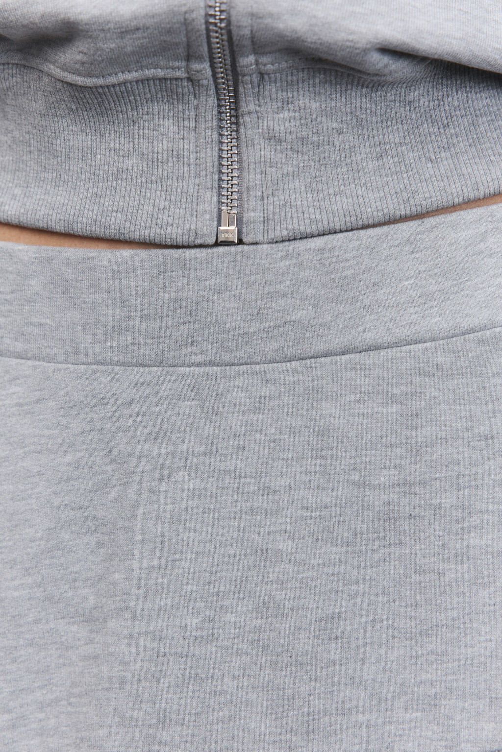 Юбка мини с контрастными оборками - цвет серый - 5