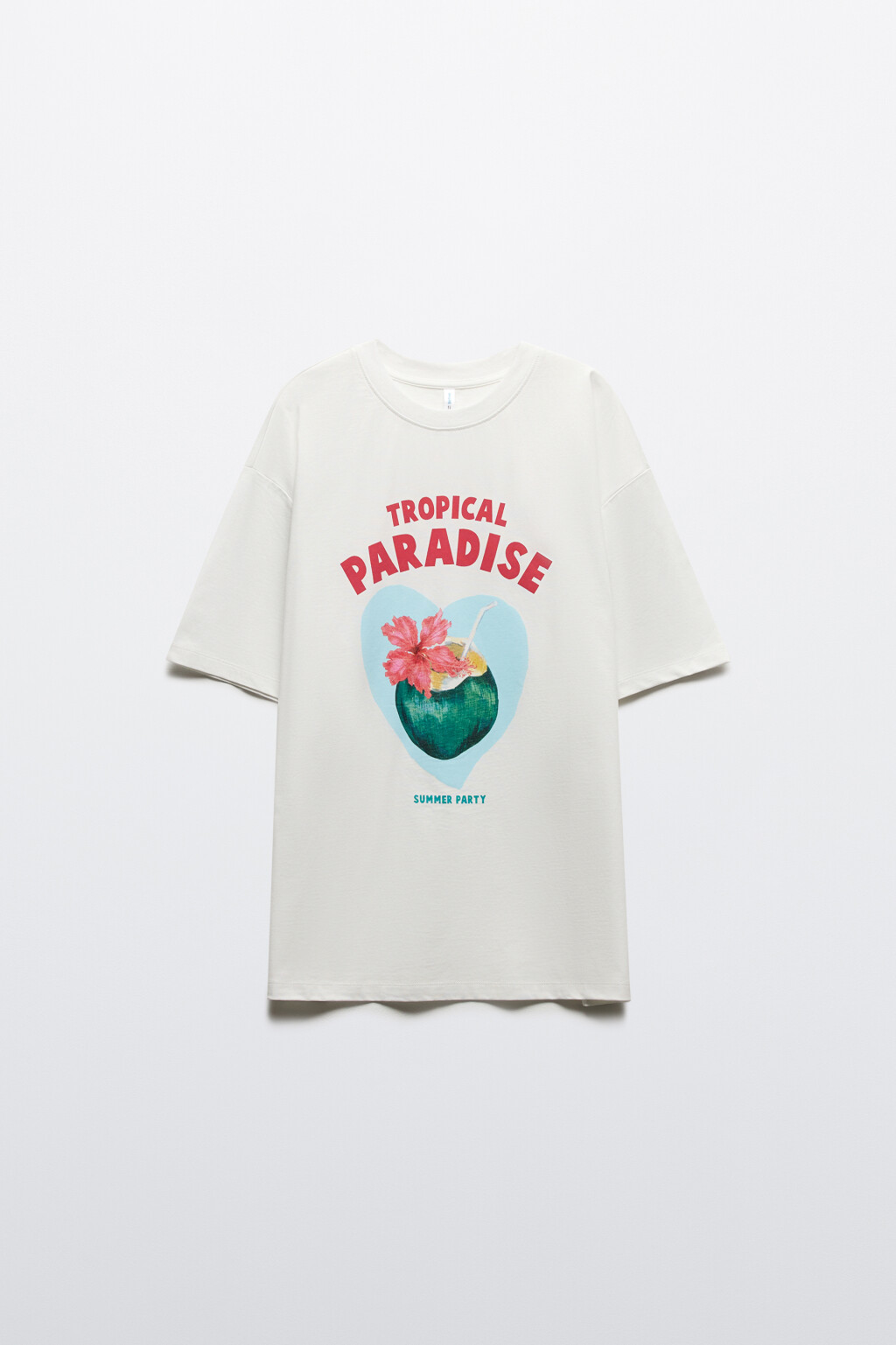 Футболка oversize хлопковая с принтом - цвет мультиколор - 7