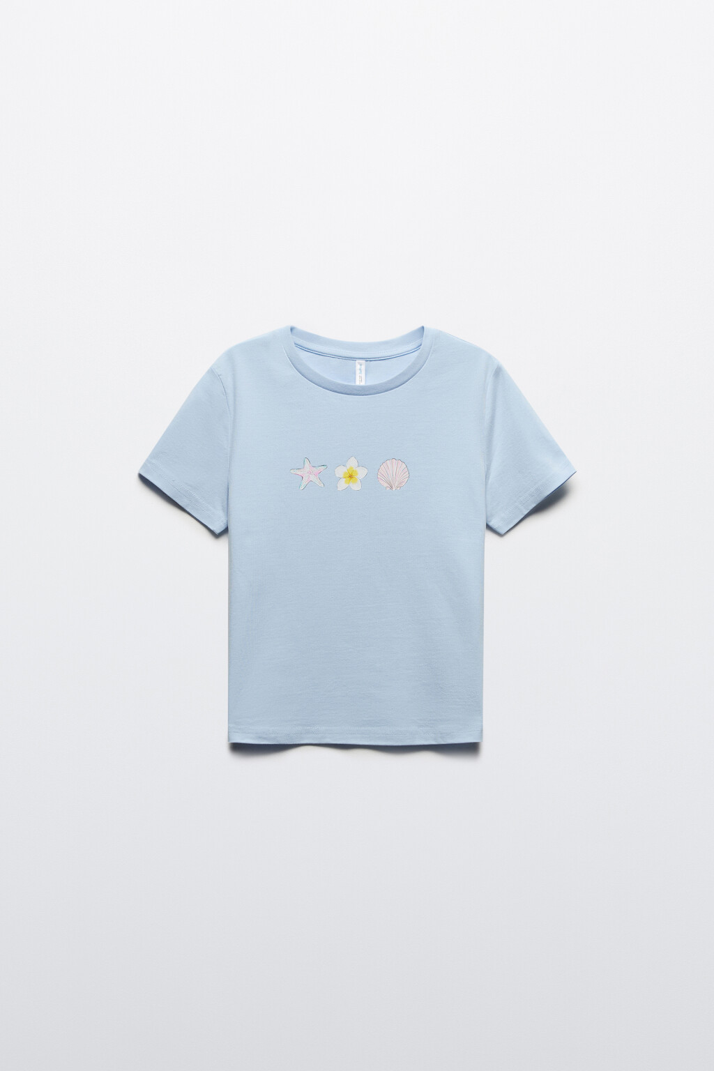 Футболка облегающая с принтом - цвет голубой - 7