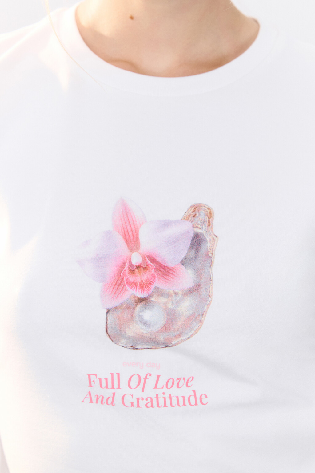 Футболка облегающая с принтом - цвет белый - 5