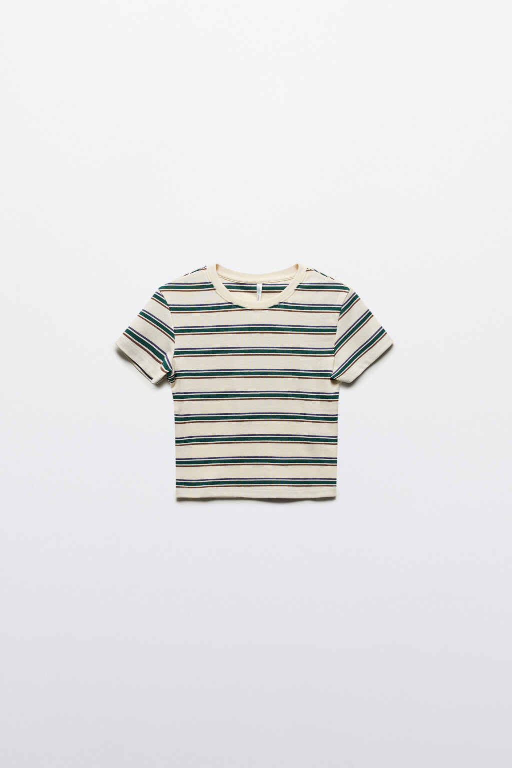 Футболка-топ в полоску - цвет бежевый - 7