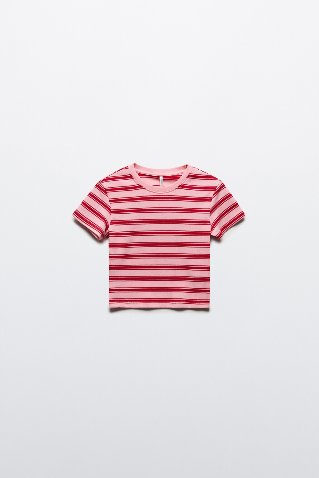 Футболка-топ в полоску - цвет розовый - 7