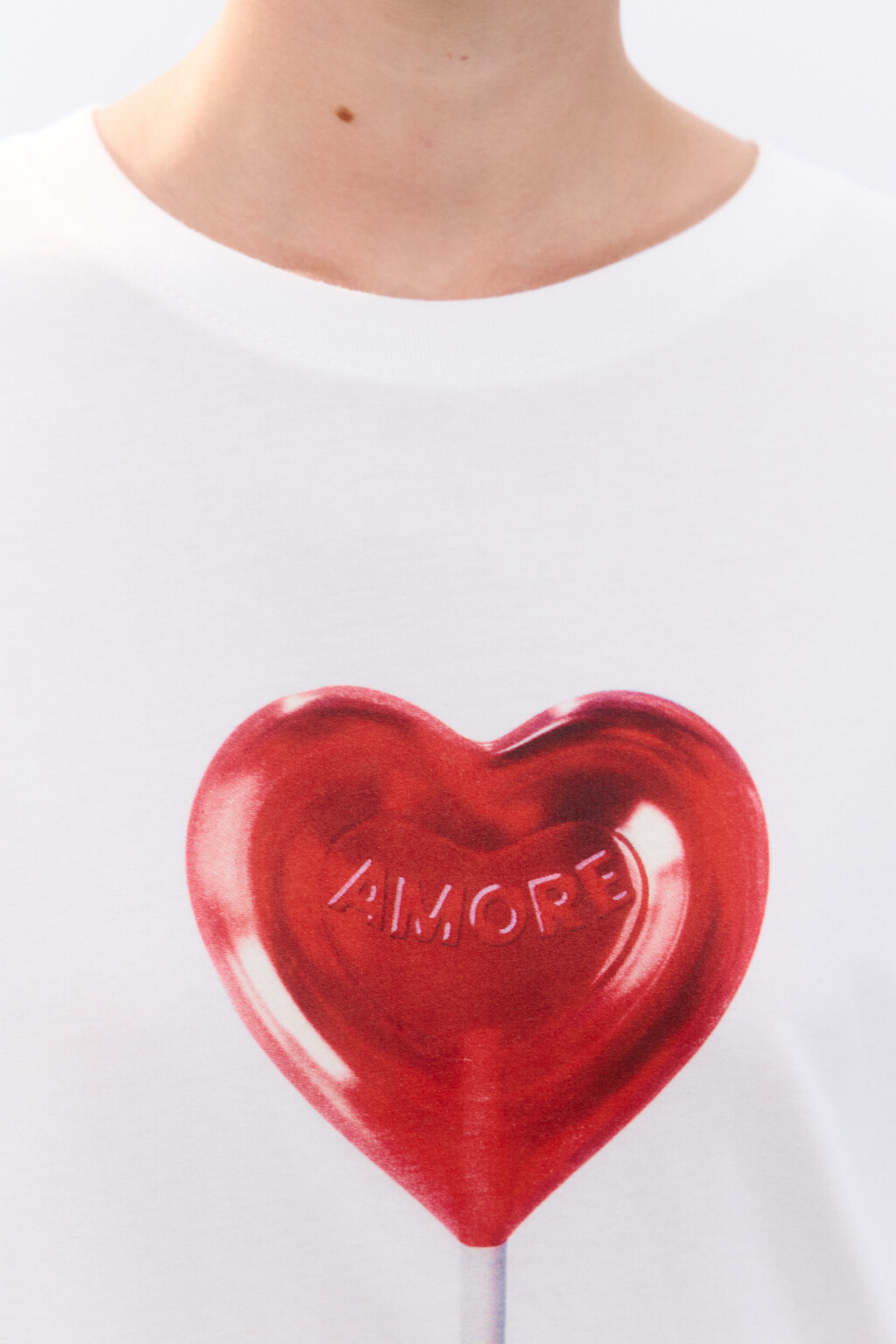 Футболка oversize с принтом - цвет красный - 5