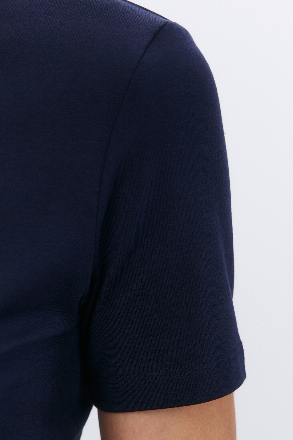 Футболка облегающая с принтом - цвет синий - 6