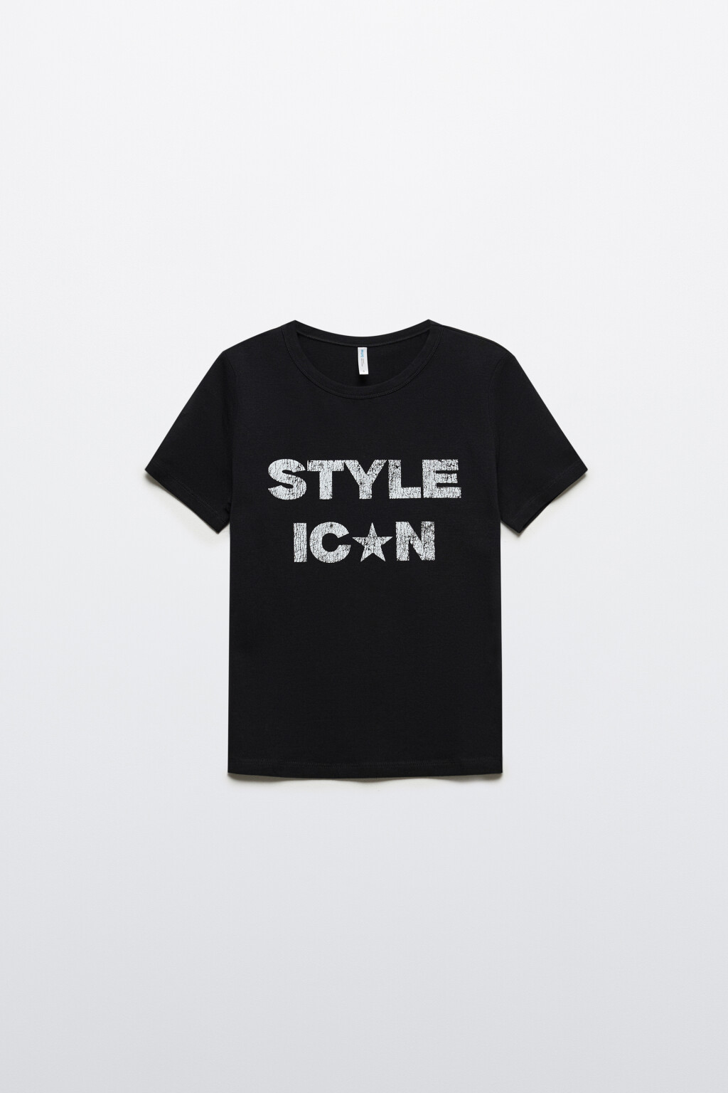 Футболка облегающая с принтом - цвет черный - 8