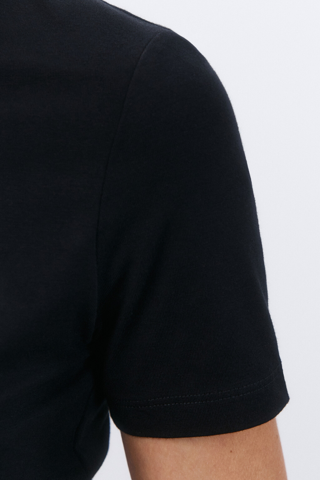 Футболка облегающая с принтом - цвет черный - 7
