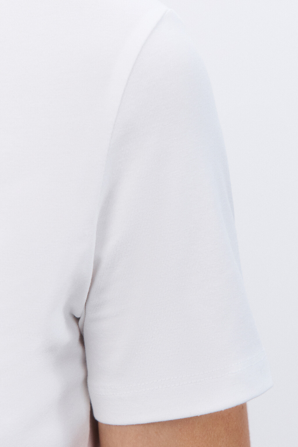 Футболка облегающая с принтом - цвет белый - 7