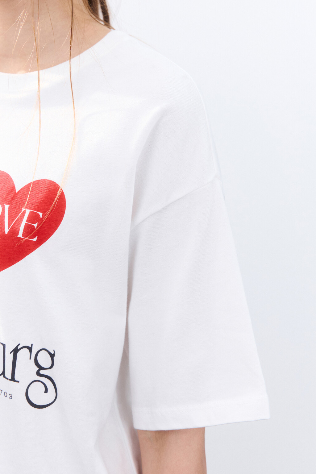 Футболка с принтом-надписью - цвет белый - 6