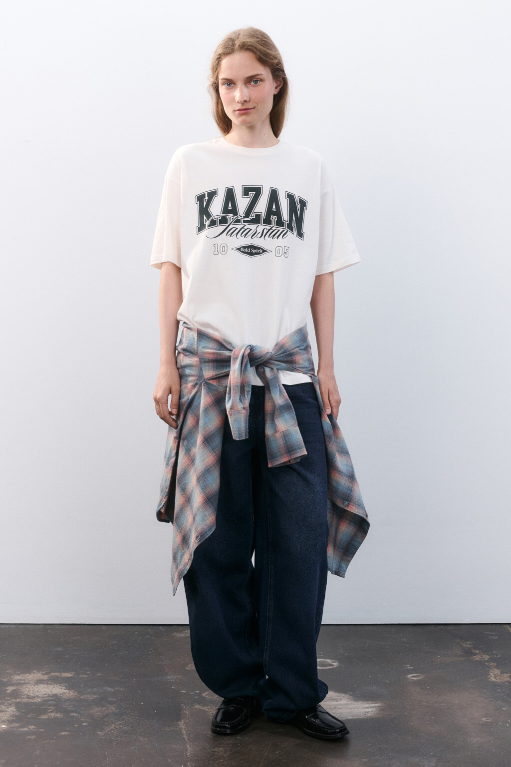 Футболка с принтом-надписью - цвет бежевый - 5