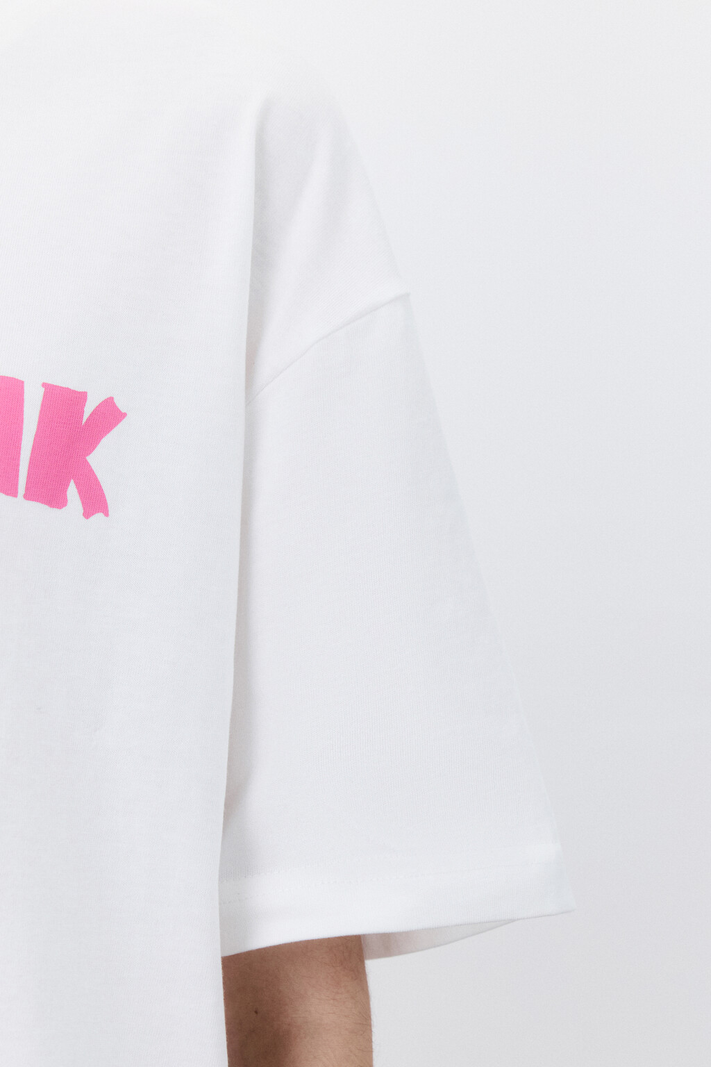 Футболка хлопковая с принтом - цвет белый - 6