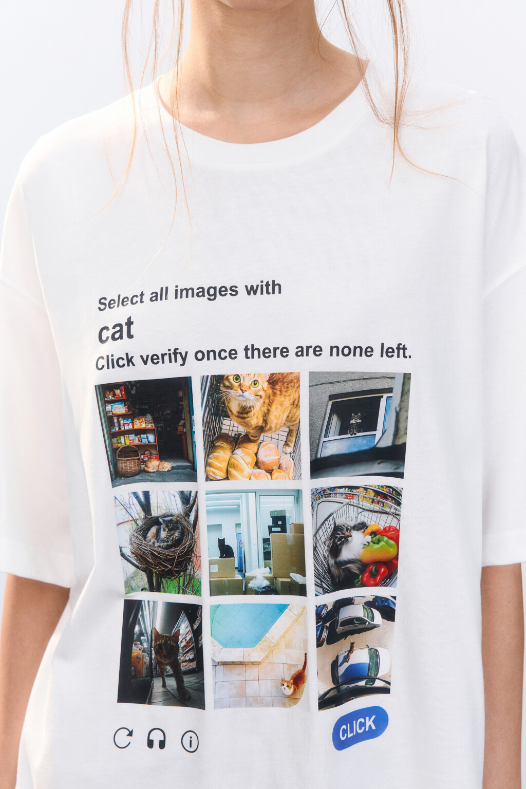 Футболка хлопковая с принтом - цвет белый - 5