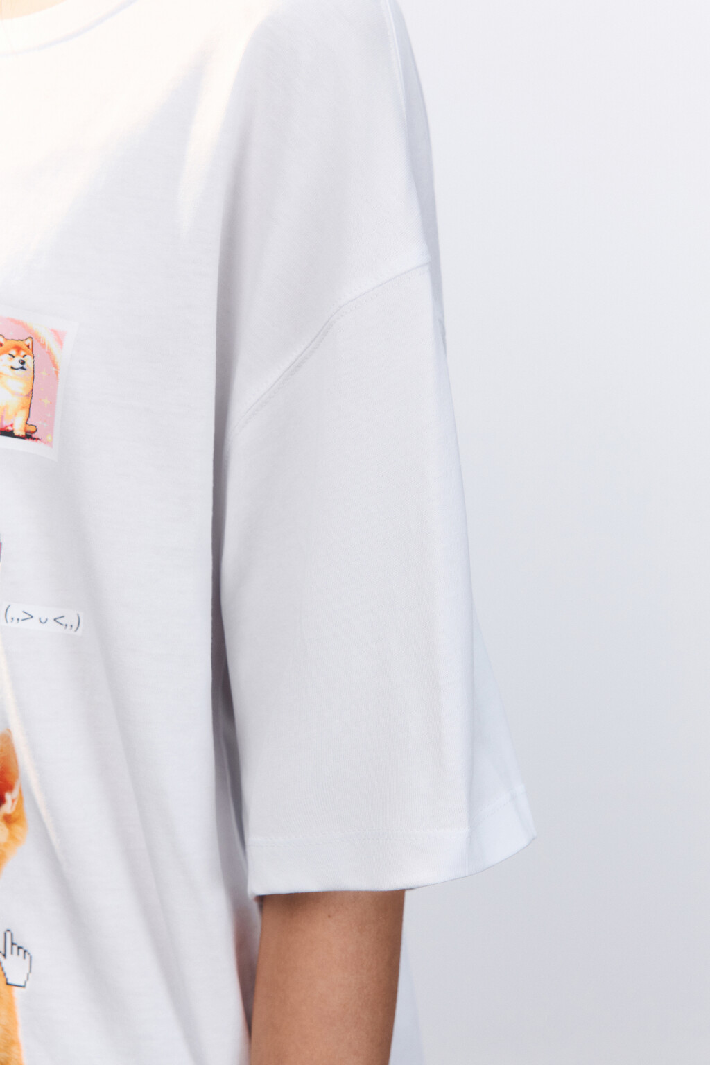 Футболка хлопковая с принтом - цвет мультиколор - 6