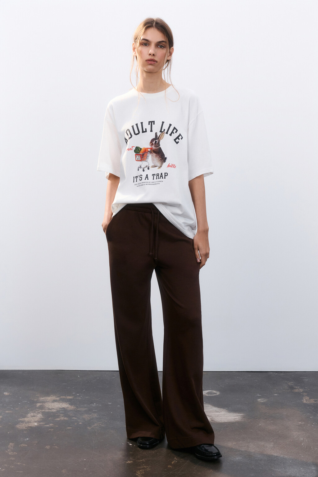 Футболка свободная с принтом - цвет мультиколор - 4