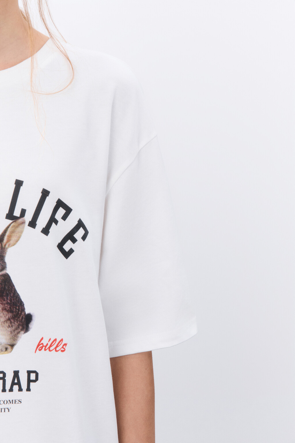 Футболка свободная с принтом - цвет мультиколор - 6