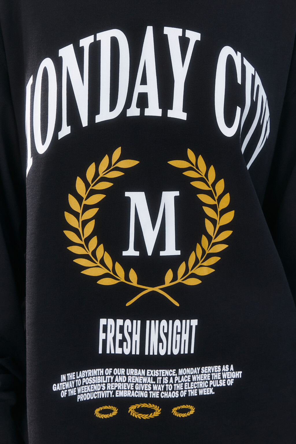 Лонгслив с университетским принтом - цвет черный - 5