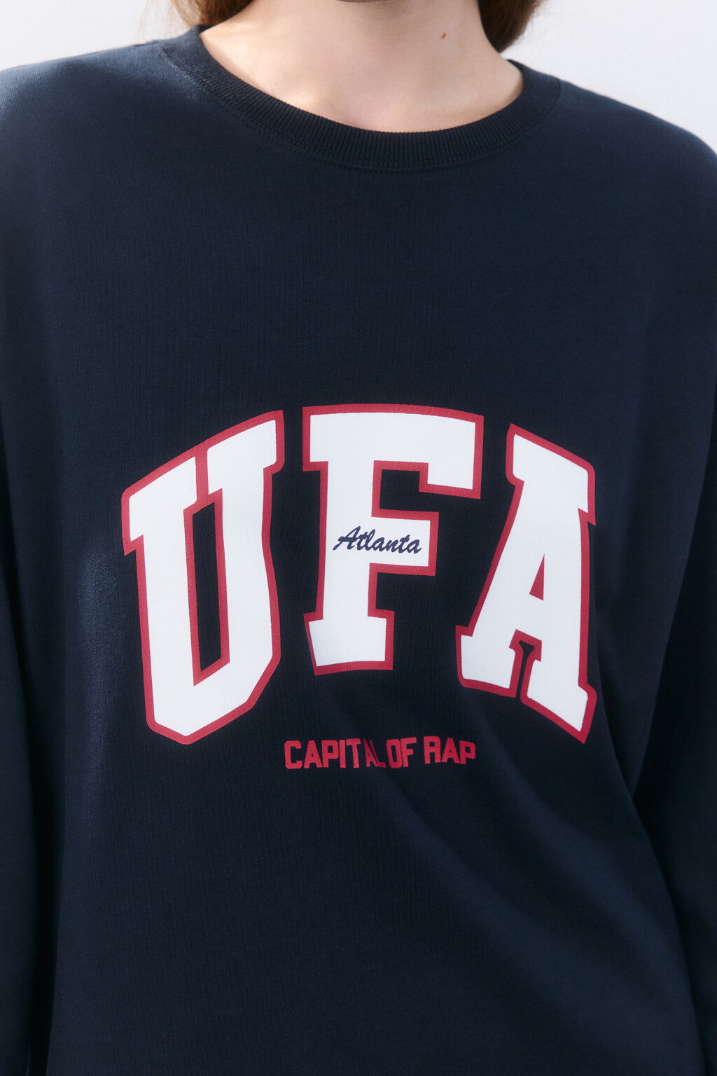 Лонгслив хлопковый с принтом - цвет синий - 5