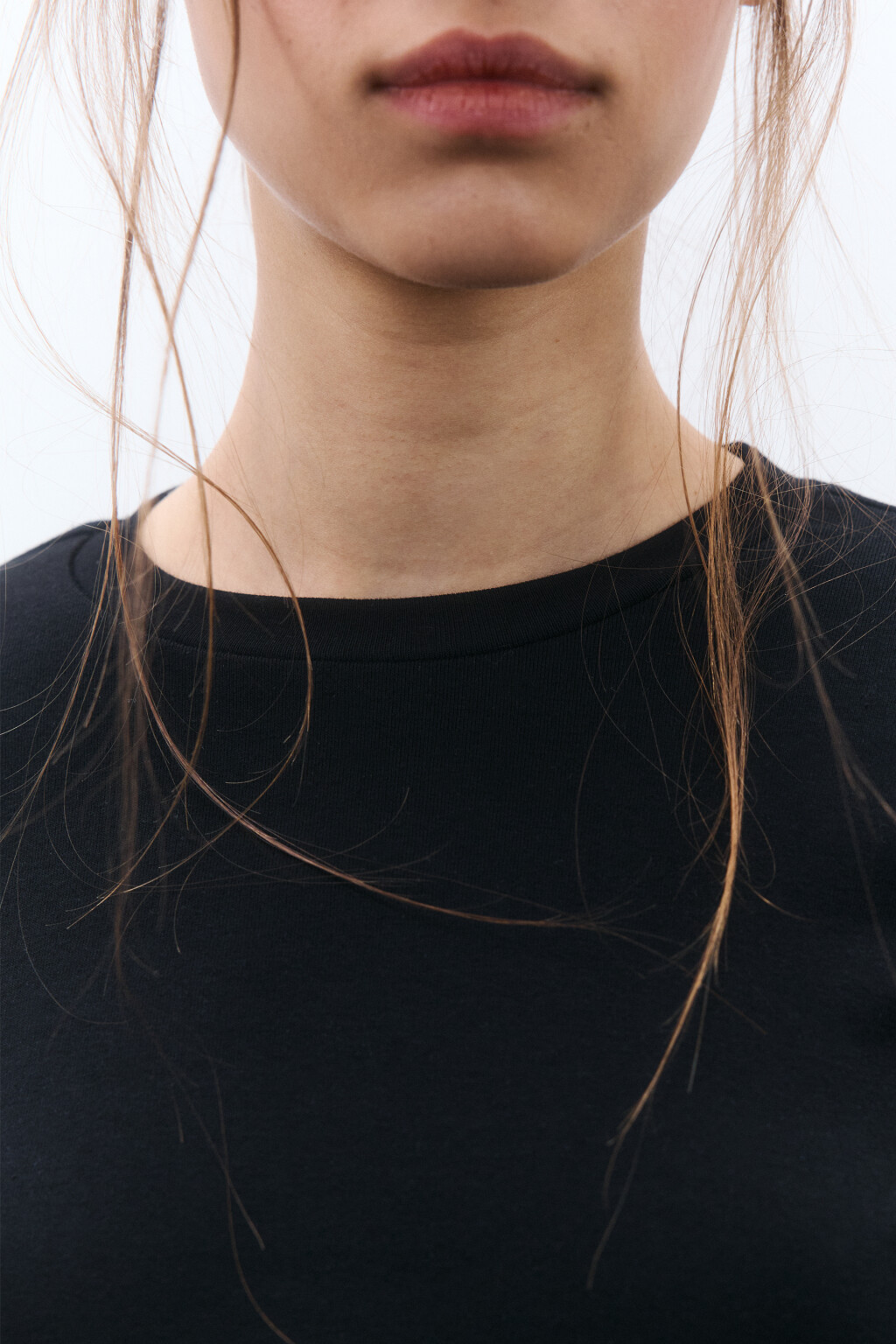 Лонгслив облегающий с оборками - цвет черный - 5