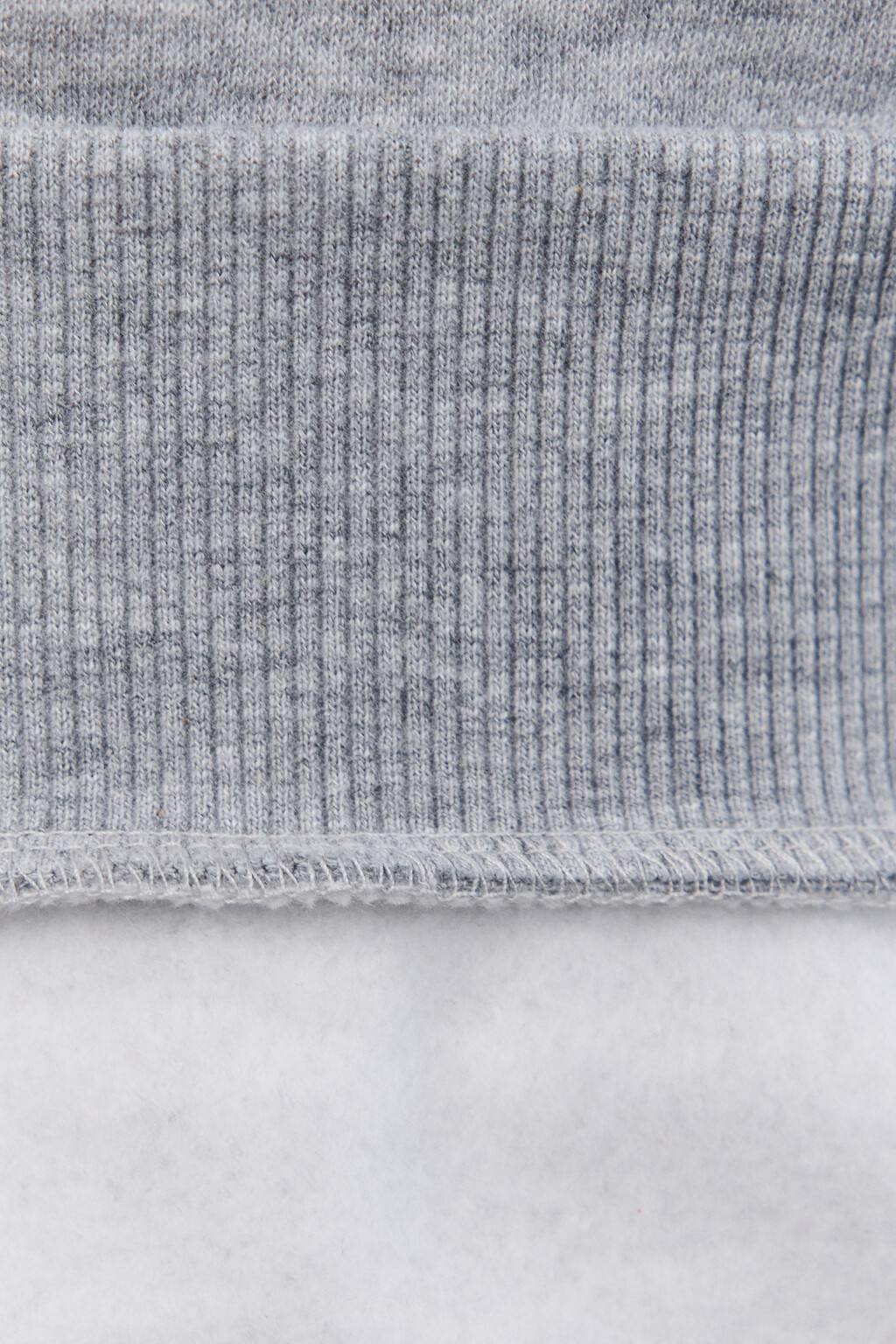 Свитшот с воротником и принтом - цвет серый - 7