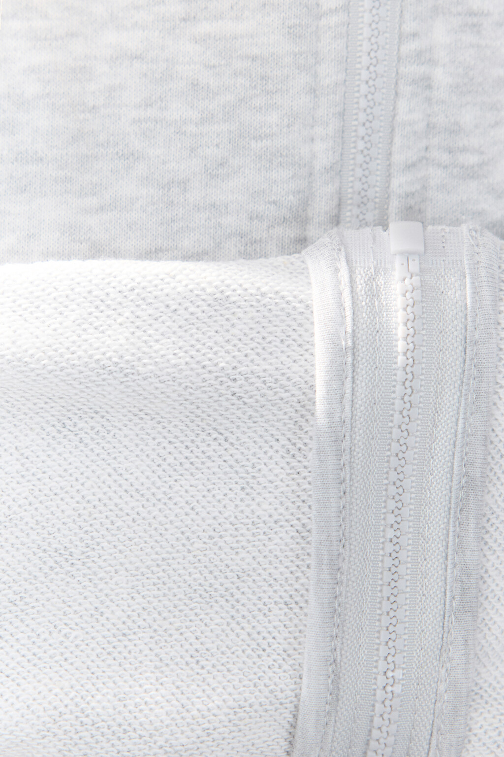 Худи-зипка укороченная с оборками - цвет серый - 7