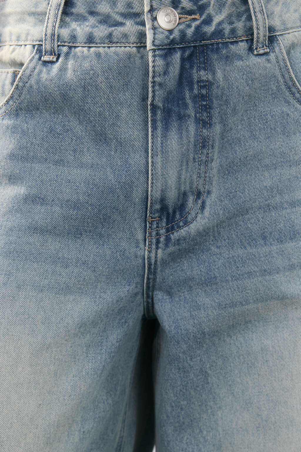 Джинсы barrel fit со средней посадкой - цвет синий - 5